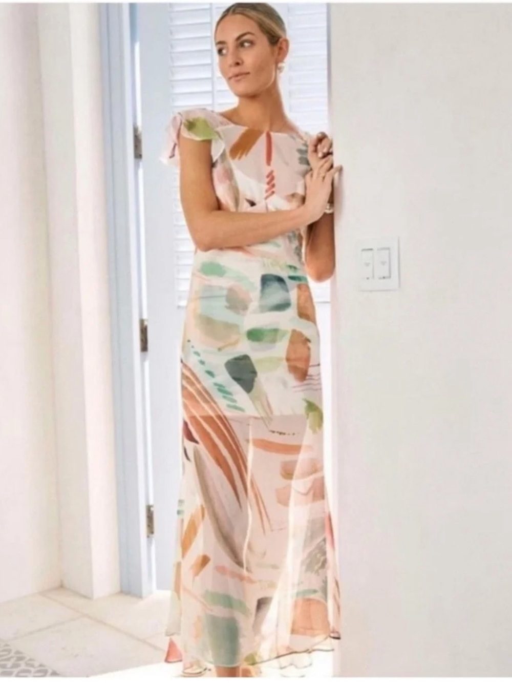 ANTONIO MELANI MG Multicolor Mal Paint Print Dress Originally $199 - Picture 2 of 9